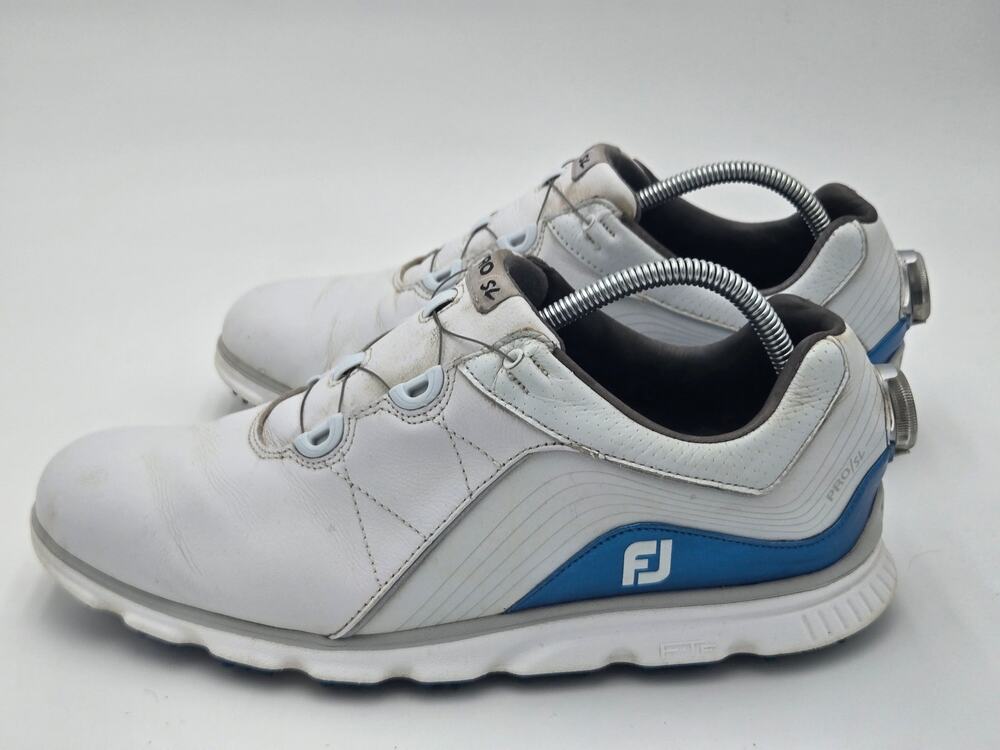 FootJoy Pro SL BOA Spikeless Golf Shoes White Blue Men's 10.5